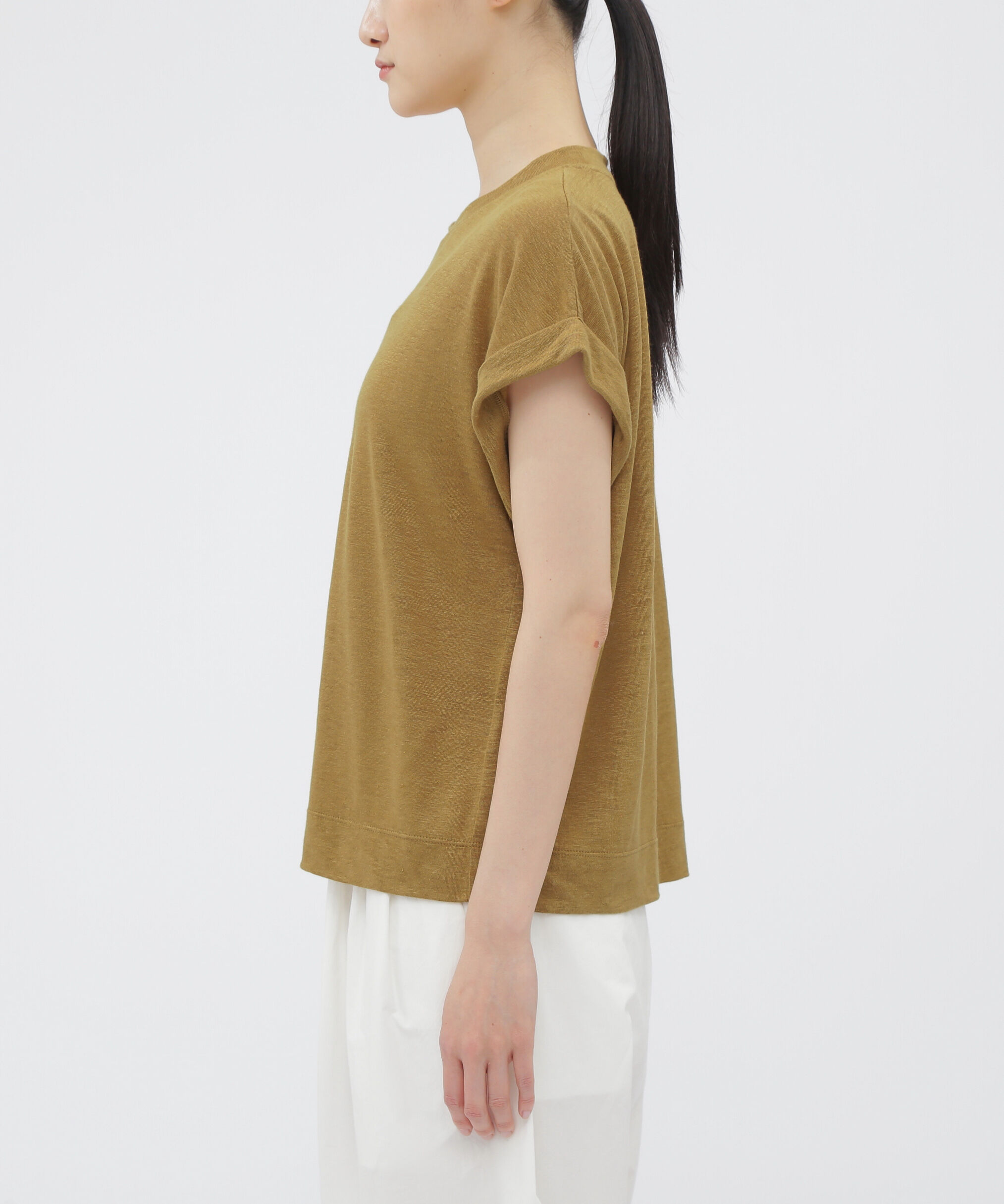  「LINEN JERSEY TOP」|Tシャツ・カットソー|