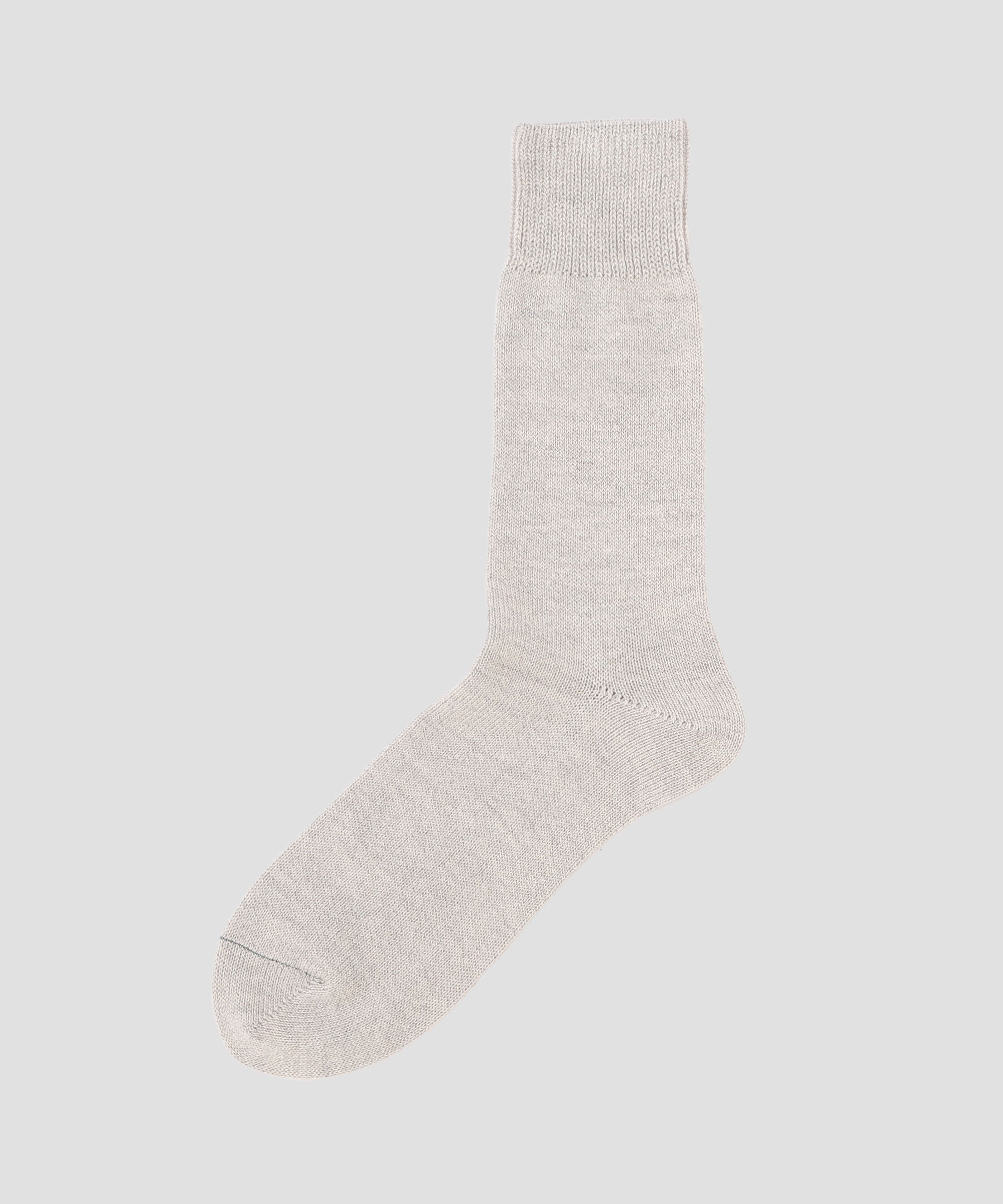 MARGARET HOWELL「MEN COTTON WOOL PLAIN SOCKS」|ソックス|LIGHT GREY1