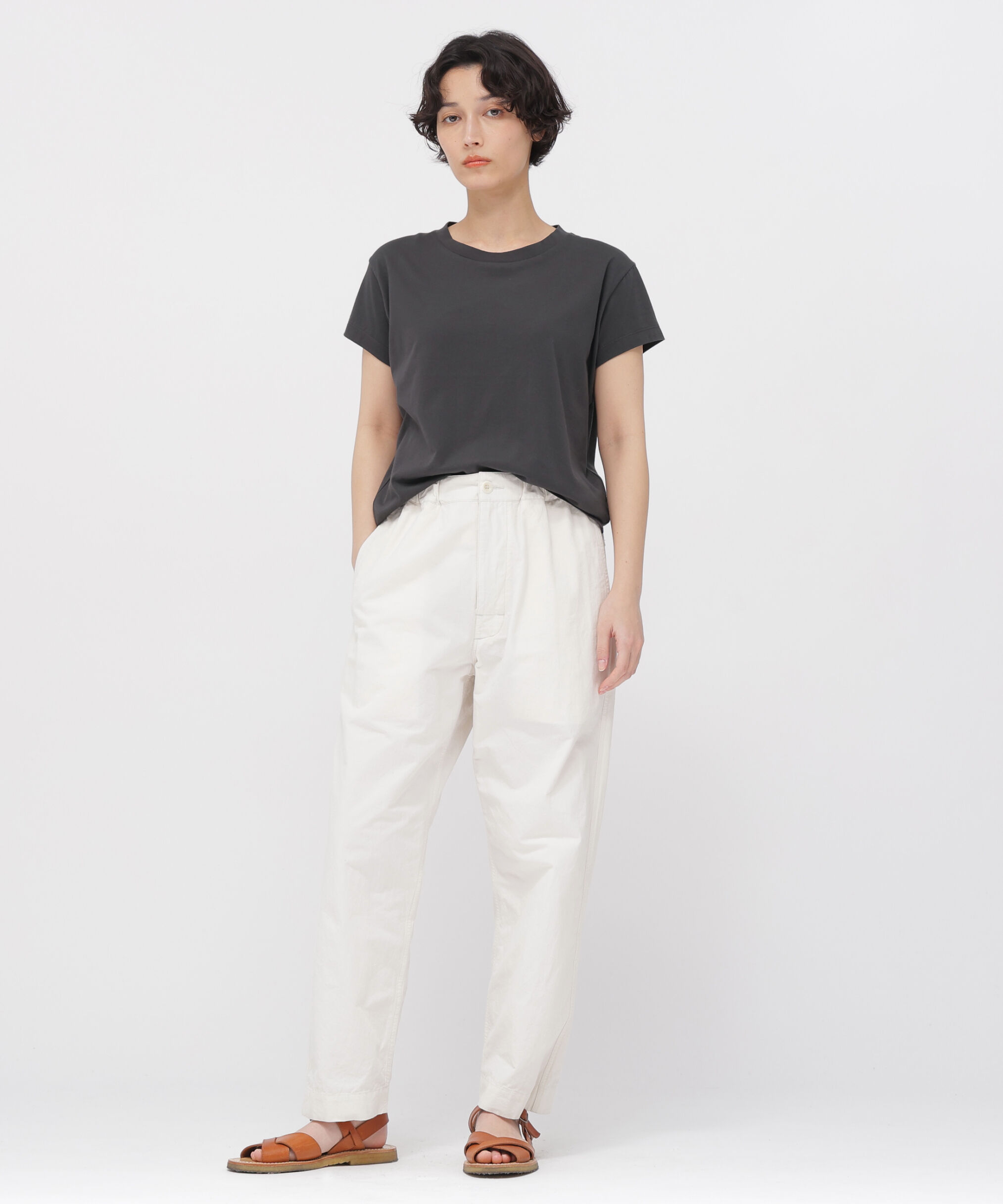  「PLAIN COTTON JERSEY TOP」|Tシャツ・カットソー|