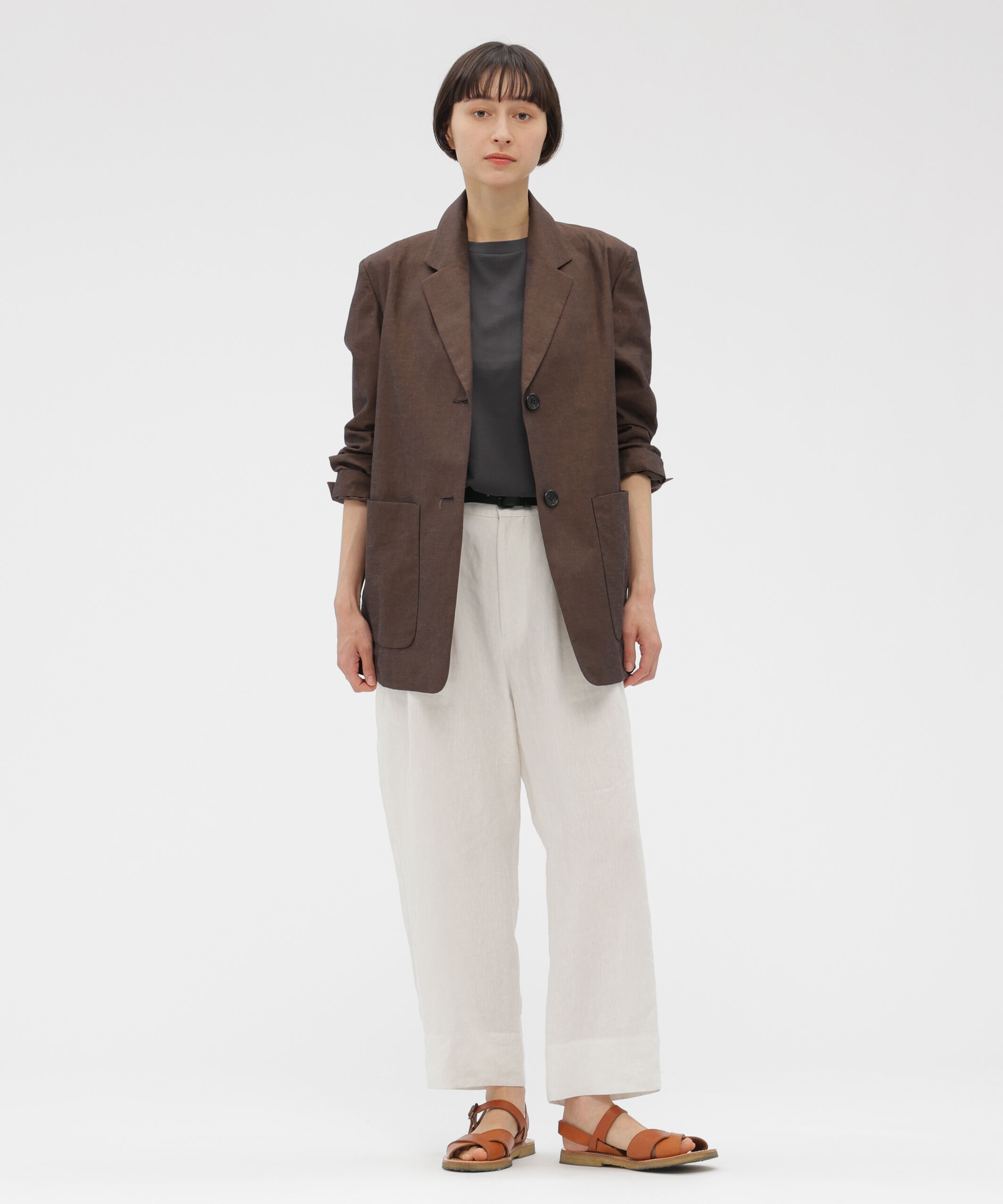  「PLAIN COTTON JERSEY TOP」|Tシャツ・カットソー|