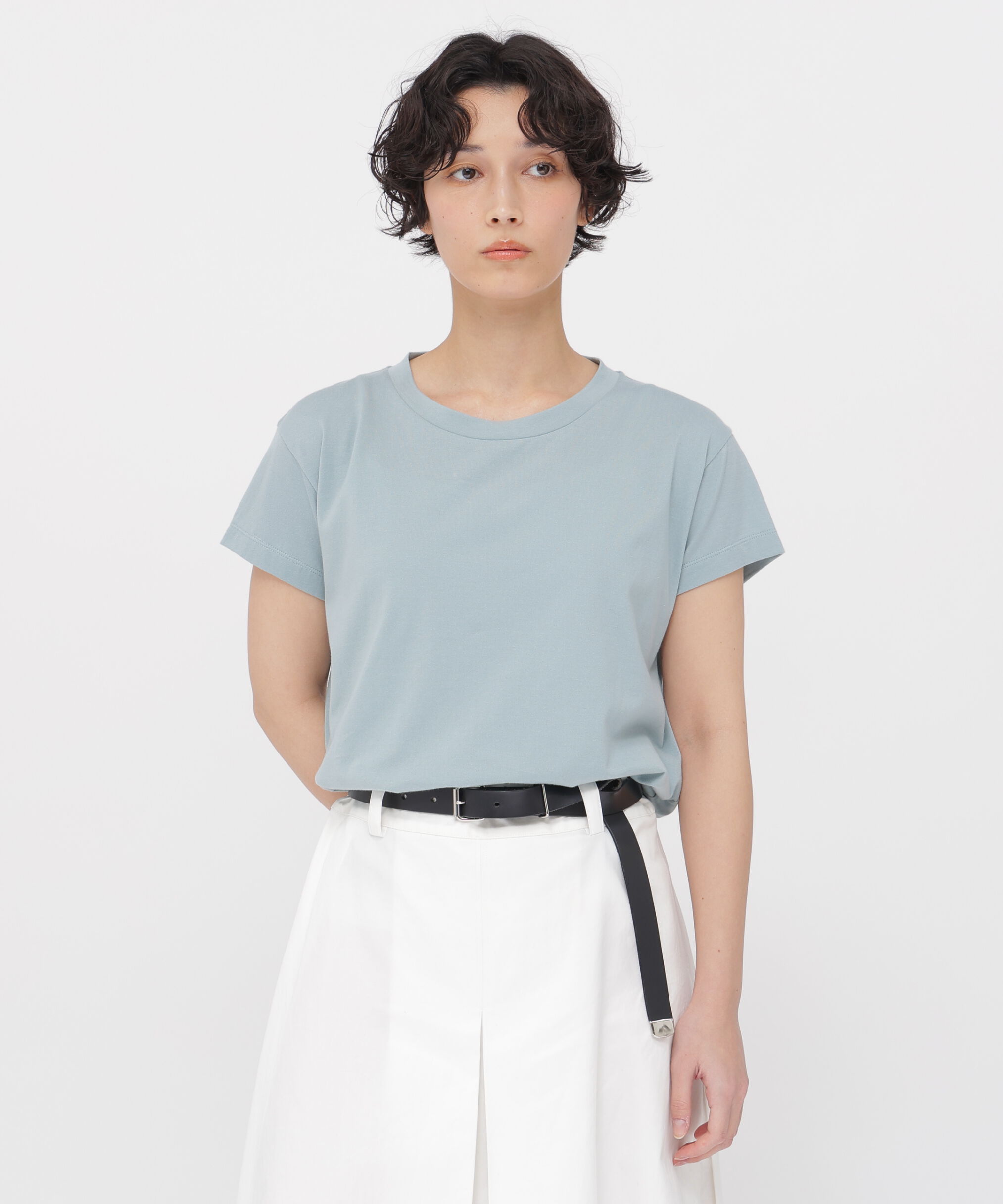  「PLAIN COTTON JERSEY TOP」|Tシャツ・カットソー|TURQUOISE6