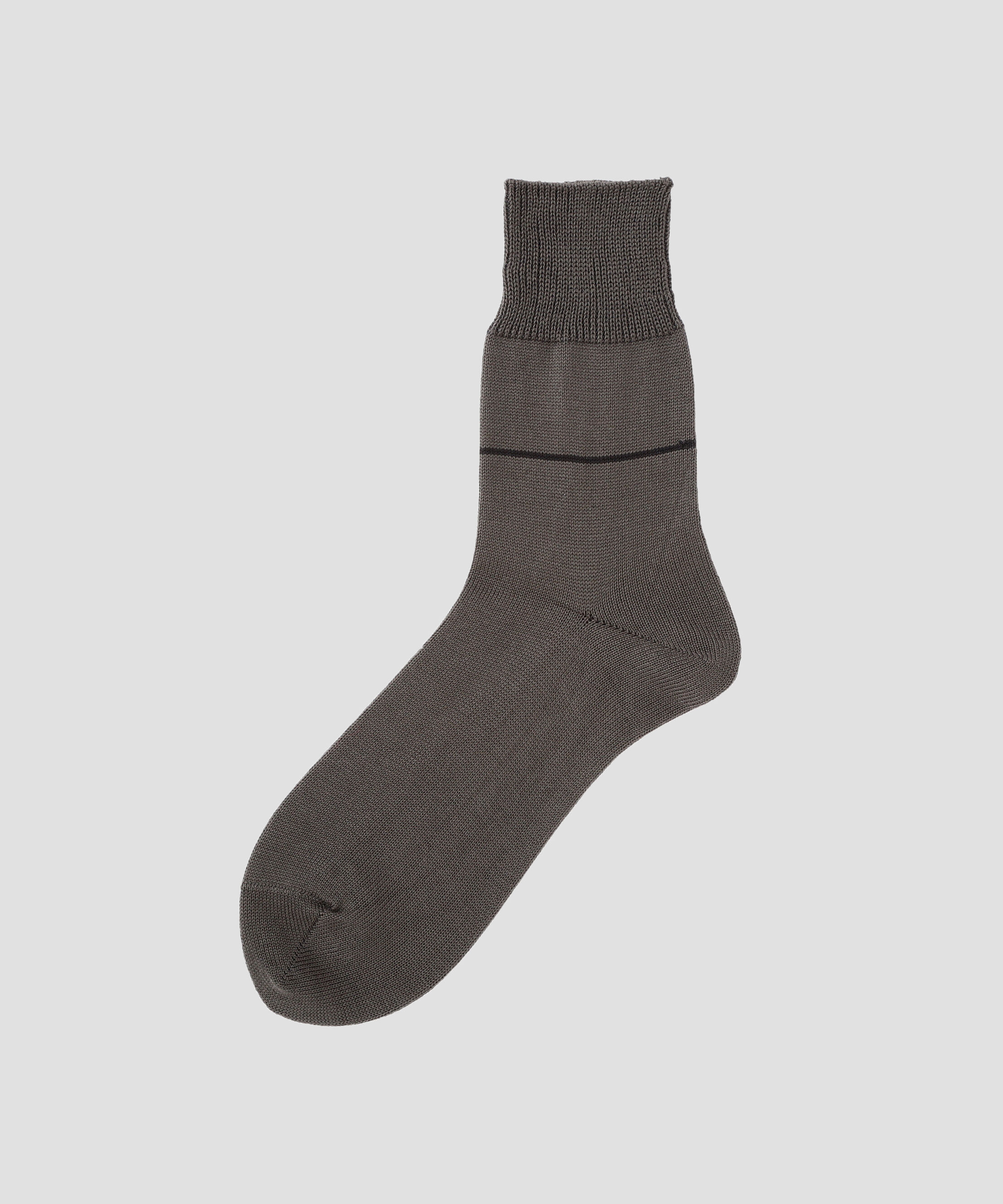 MARGARET HOWELL「MEN SINGLE STRIPE COTTON SOCKS」|ソックス|SLATE7