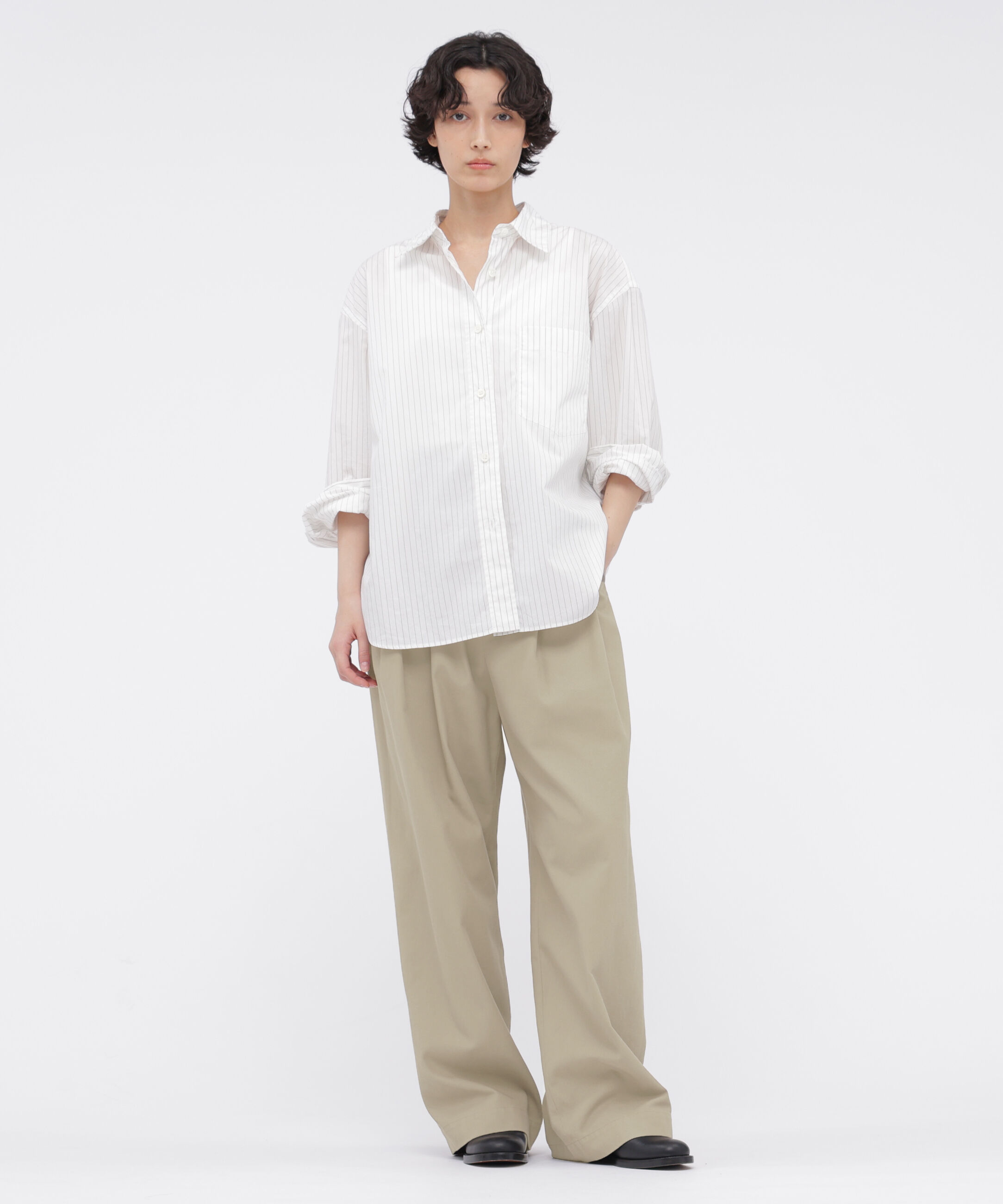  「FINE COTTON STRIPE SHIRT」|シャツ・ブラウス|