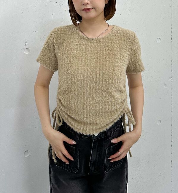archives「サイドドロストフェザーカットＴＯＰＳ」|Tシャツ・カットソー|BEIGE