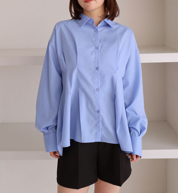 archives「【ＯＮかわ】ウエストタックシャツ」|シャツ・ブラウス|BLUE