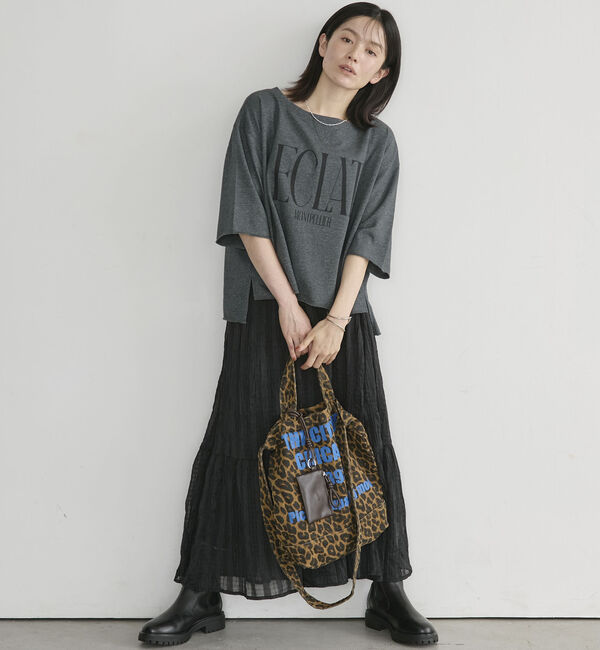 Doux archives「ＥＣＬＡＴミニ裏毛ハーフスリーブプルオーバー」|Tシャツ・カットソー|