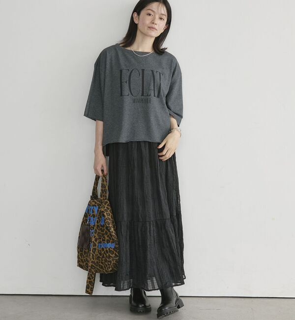 Doux archives「ＥＣＬＡＴミニ裏毛ハーフスリーブプルオーバー」|Tシャツ・カットソー|