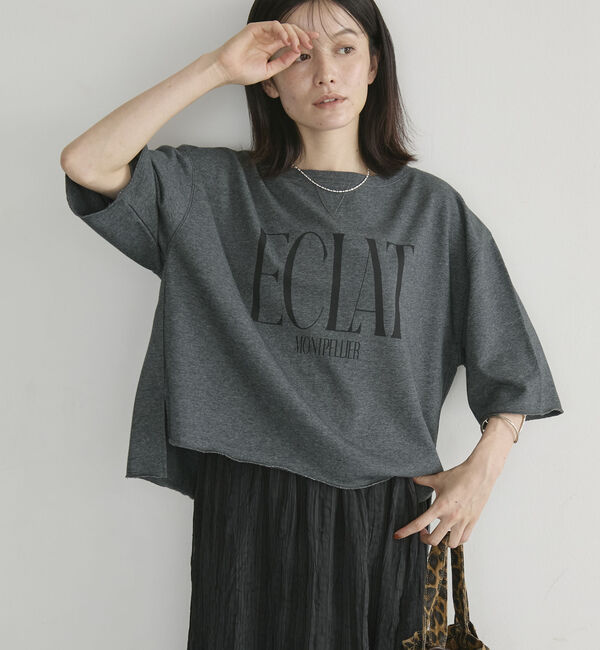 Doux archives「ＥＣＬＡＴミニ裏毛ハーフスリーブプルオーバー」|Tシャツ・カットソー|