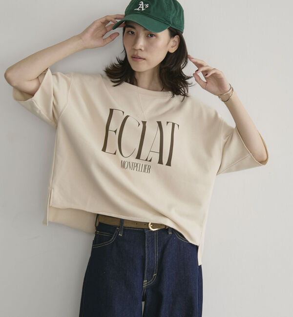 Doux archives「ＥＣＬＡＴミニ裏毛ハーフスリーブプルオーバー」|Tシャツ・カットソー|