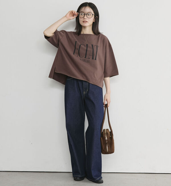 Doux archives「ＥＣＬＡＴミニ裏毛ハーフスリーブプルオーバー」|Tシャツ・カットソー|