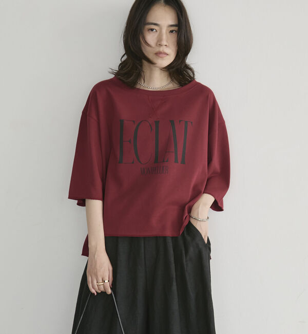 Doux archives「ＥＣＬＡＴミニ裏毛ハーフスリーブプルオーバー」|Tシャツ・カットソー|