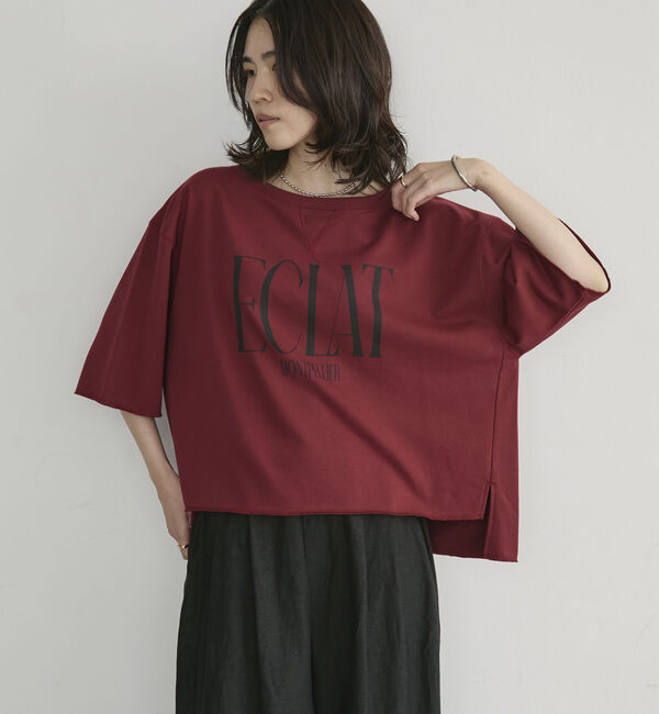 Doux archives「ＥＣＬＡＴミニ裏毛ハーフスリーブプルオーバー」|Tシャツ・カットソー|