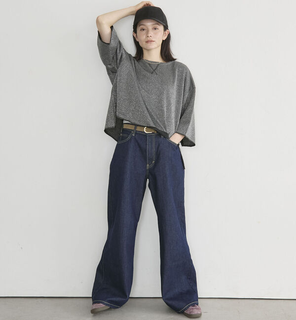 Doux archives「ラメ裏毛ショートスリーブＰＯ／」|Tシャツ・カットソー|