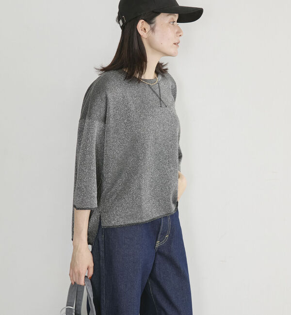 Doux archives「ラメ裏毛ショートスリーブＰＯ／」|Tシャツ・カットソー|