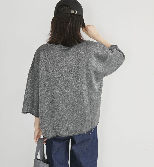 Doux archives「ラメ裏毛ショートスリーブＰＯ／」|Tシャツ・カットソー|