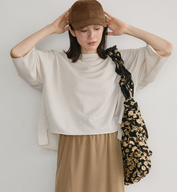 Doux archives「ラメ裏毛ショートスリーブＰＯ／」|Tシャツ・カットソー|