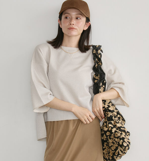 Doux archives「ラメ裏毛ショートスリーブＰＯ／」|Tシャツ・カットソー|