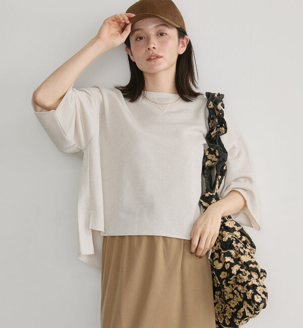 Doux archives「ラメ裏毛ショートスリーブＰＯ／」|Tシャツ・カットソー|