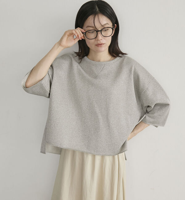 Doux archives「ラメ裏毛ショートスリーブＰＯ／」|Tシャツ・カットソー|GREIGE