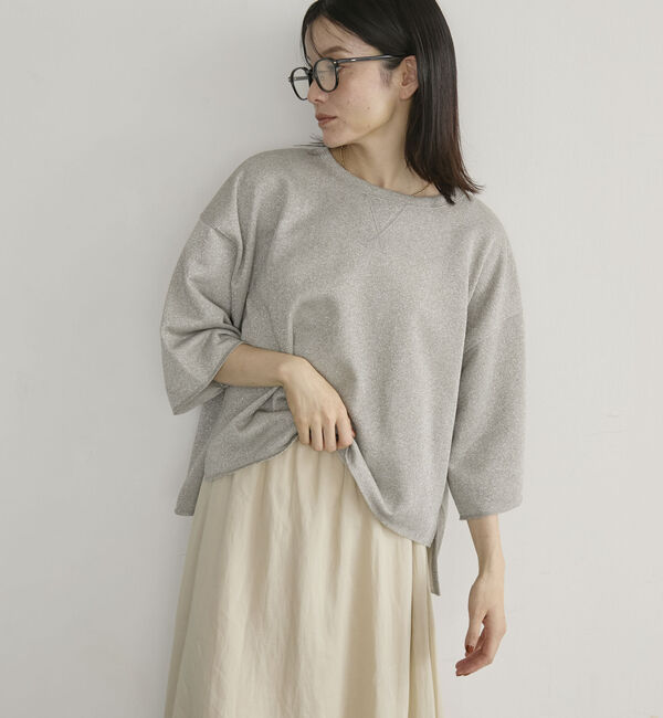 Doux archives「ラメ裏毛ショートスリーブＰＯ／」|Tシャツ・カットソー|