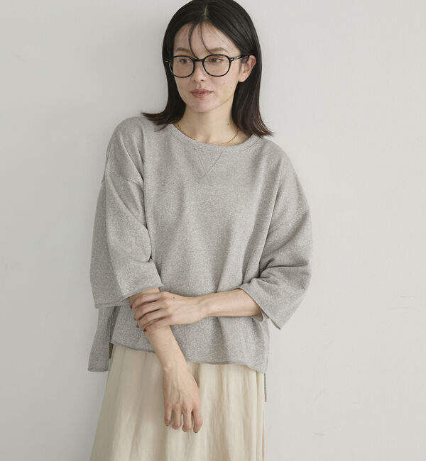 Doux archives「ラメ裏毛ショートスリーブＰＯ／」|Tシャツ・カットソー|