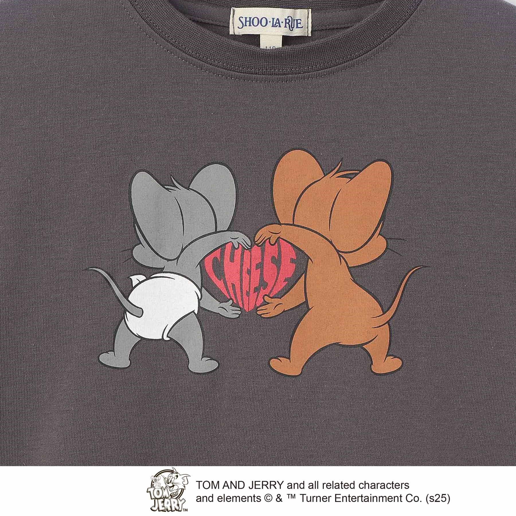 SHOO･LA･RUE「【TOM and JERRY】 ひんやり裾レイヤードTシャツ」|Tシャツ・カットソー|