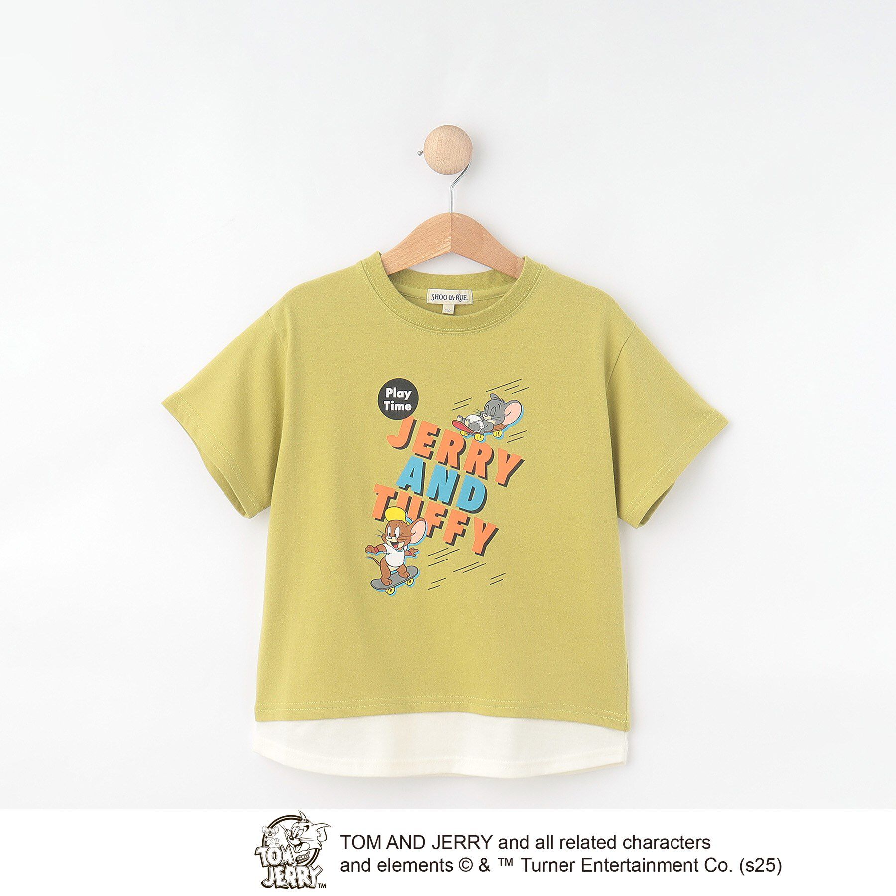 SHOO･LA･RUE「【TOM and JERRY】 ひんやり裾レイヤードTシャツ」|Tシャツ・カットソー|