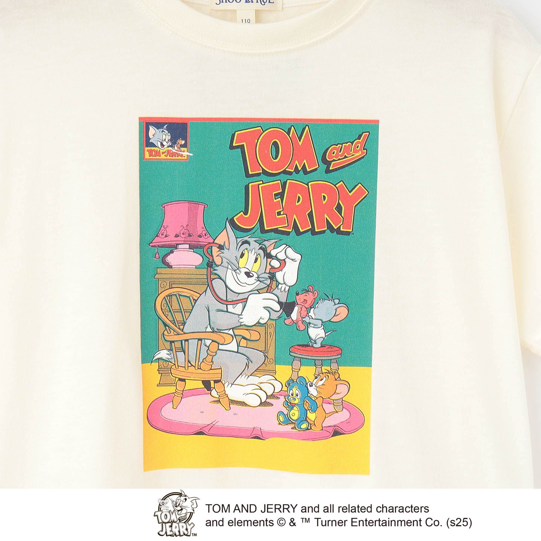 SHOO･LA･RUE「【TOM and JERRY】 ひんやり裾レイヤードTシャツ」|Tシャツ・カットソー|