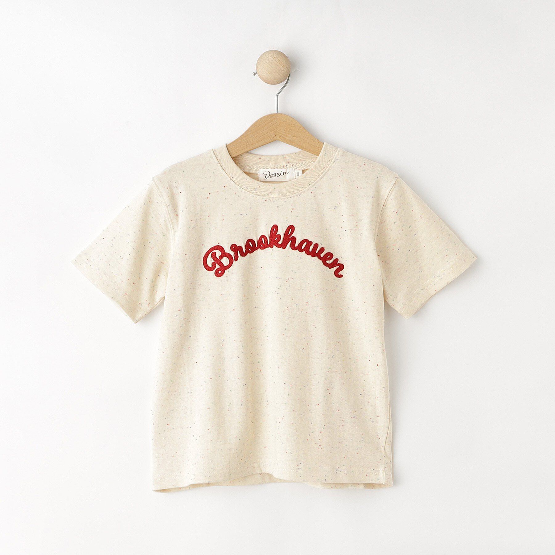Dessin「【リンクコーデ可/洗える】カラーネップロゴTシャツ」|Tシャツ・カットソー|ライトベージュ(05
