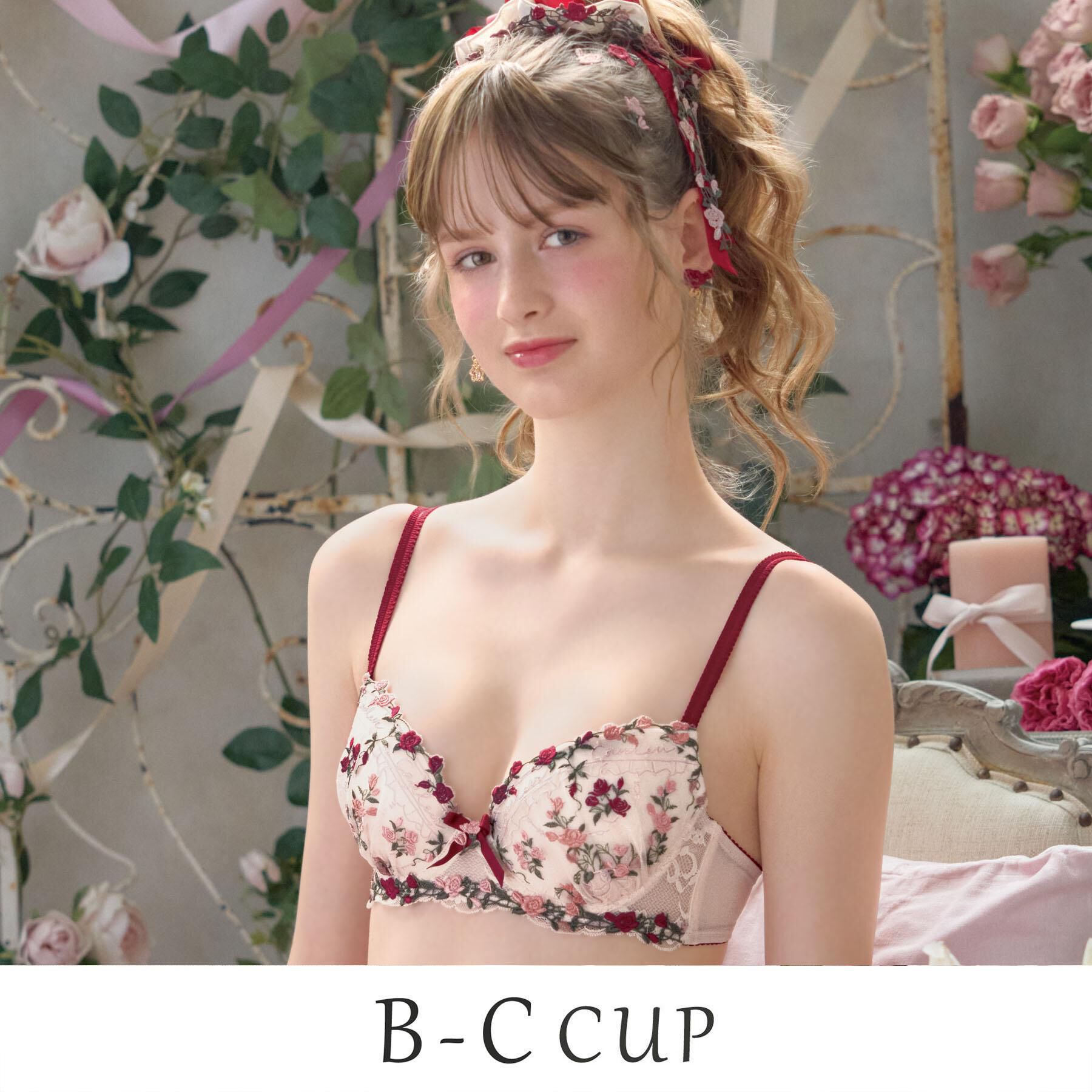 Risa Magli「エステル ブラジャー （B－C） ＜Sweet Rich（スウィートリッチ）＞」|インナー|レッド(062)