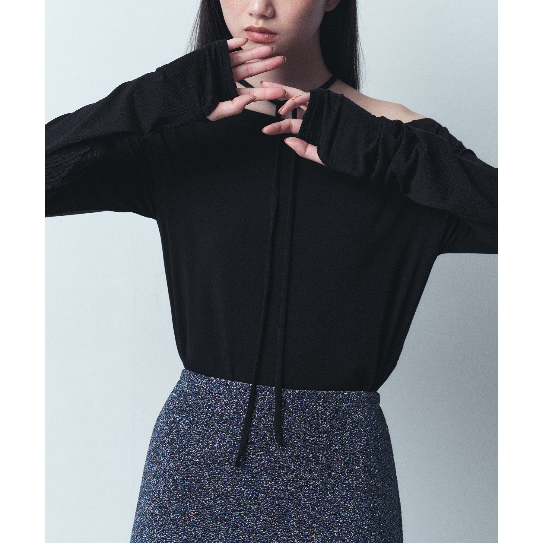 CODE A「off－shoulder jersey top」|Tシャツ・カットソー|