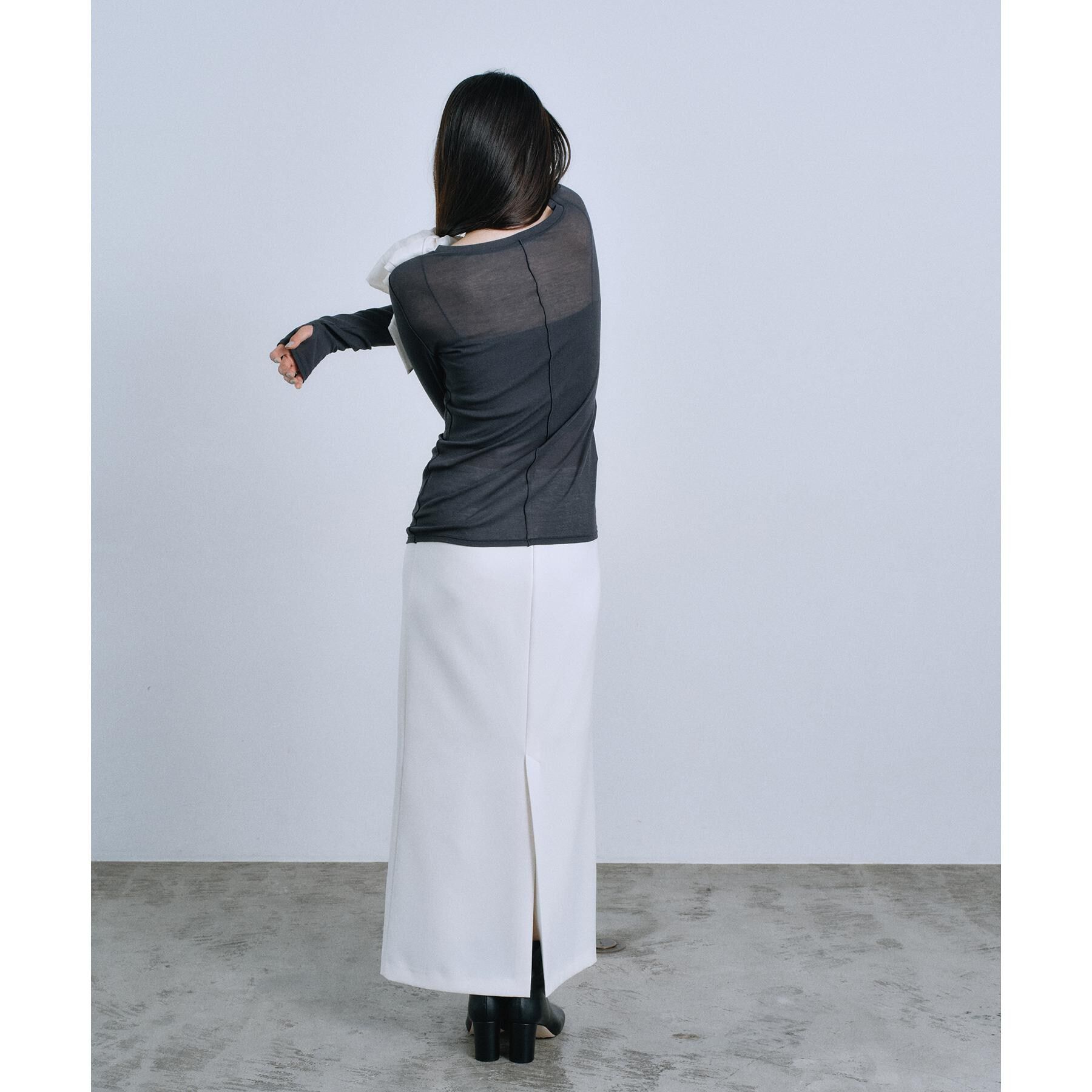 CODE A「【Re】sheer basic tee」|Tシャツ・カットソー|