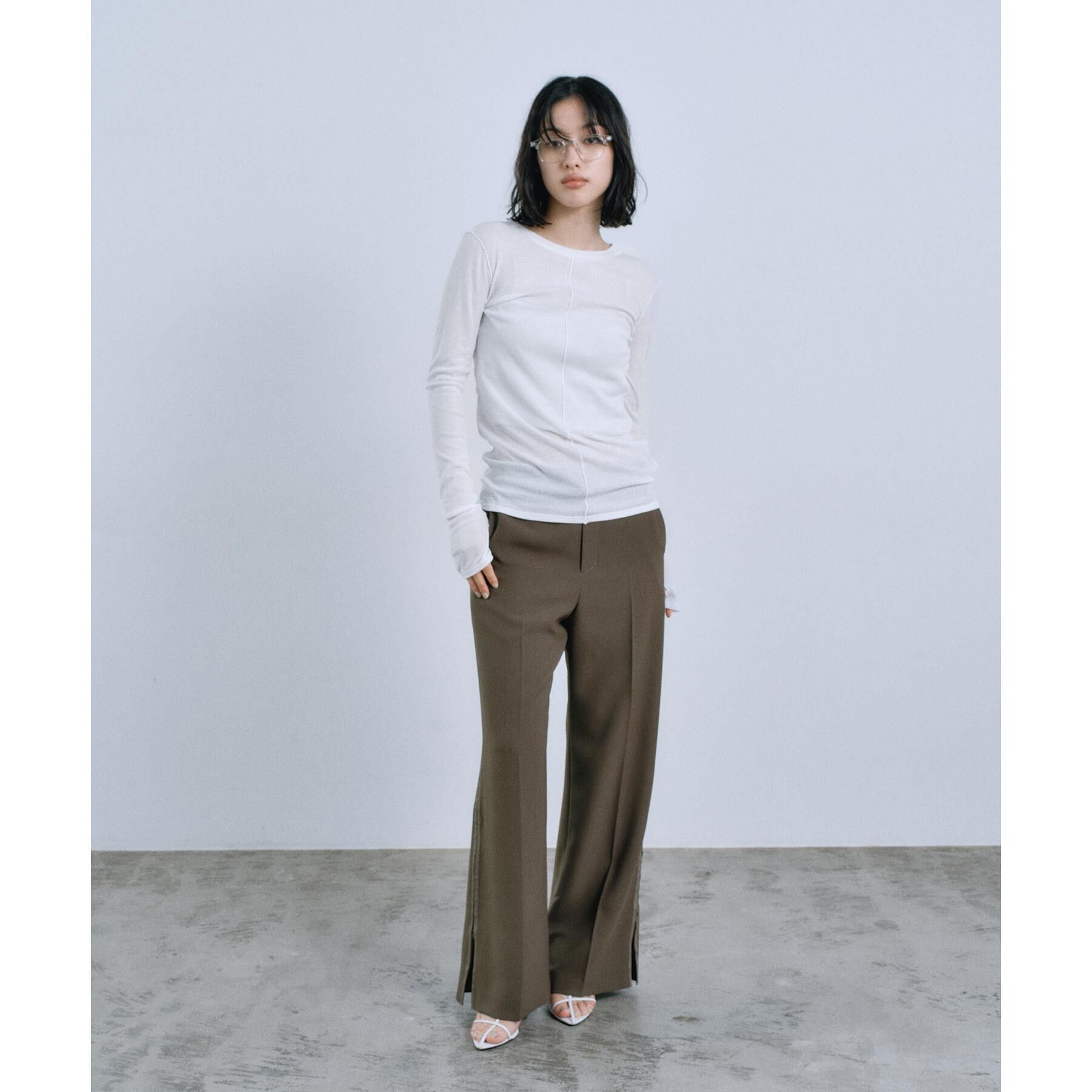 CODE A「【Re】sheer basic tee」|Tシャツ・カットソー|