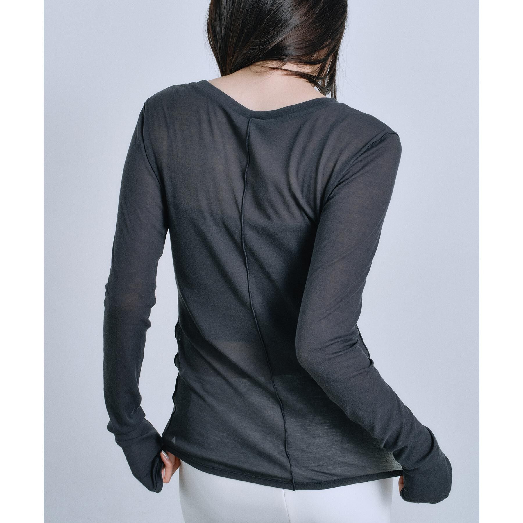 CODE A「【Re】sheer basic tee」|Tシャツ・カットソー|