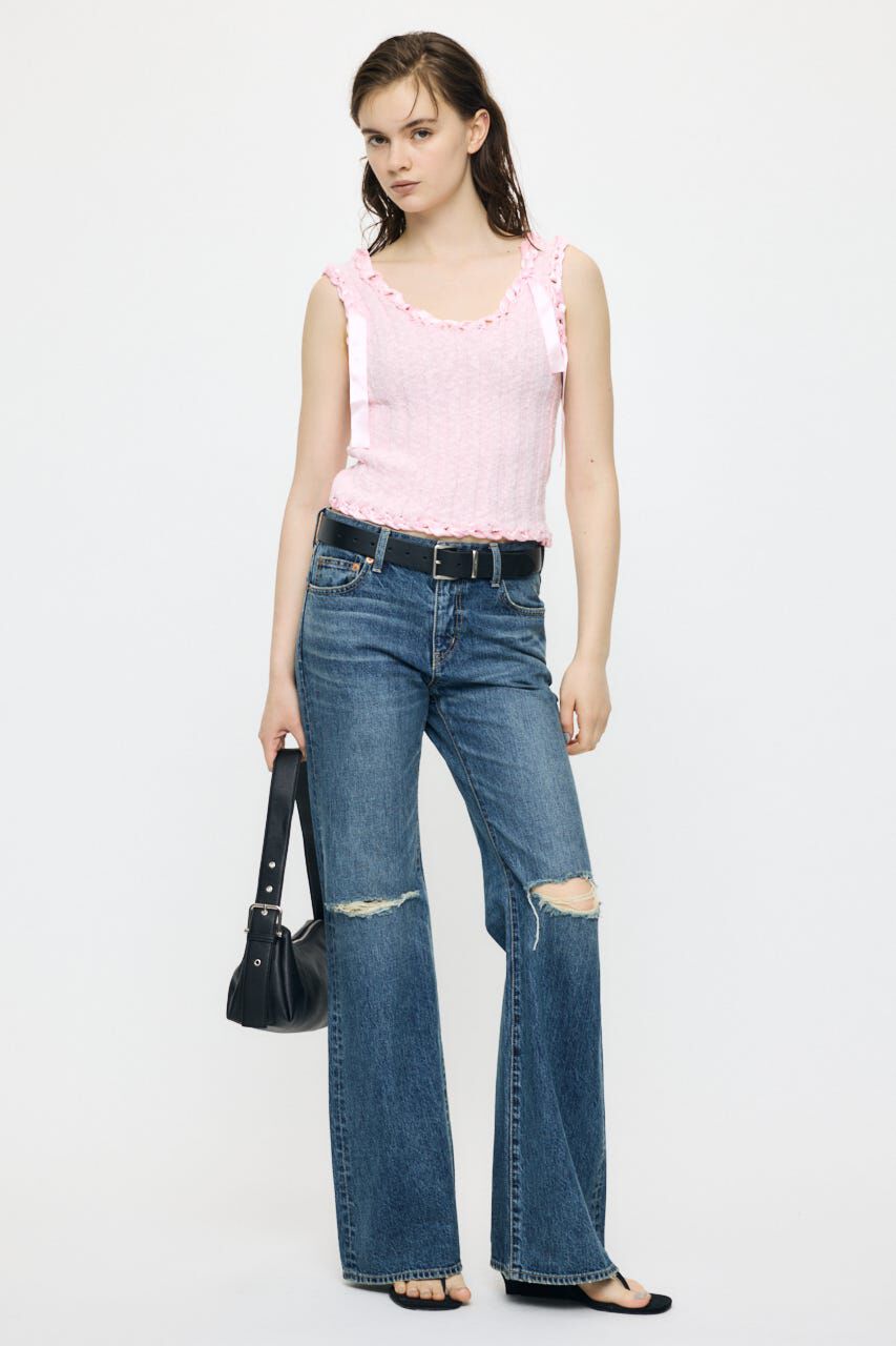 MOUSSY「BRAID KNIT タンク」|タンクトップ|