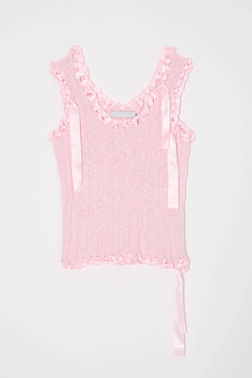 MOUSSY「BRAID KNIT タンク」|タンクトップ|