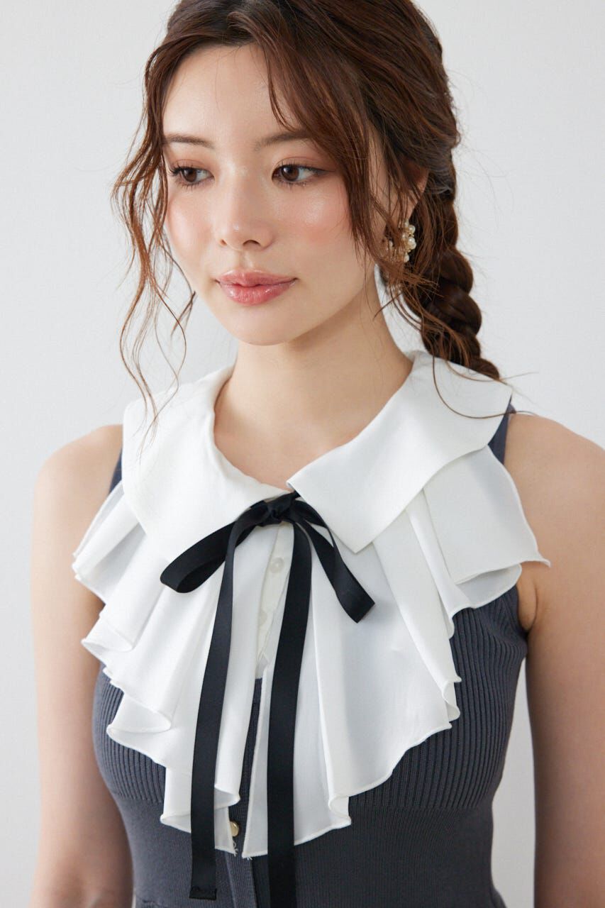 rienda「フリルシャツドッキングニットマーメイドワンピース」|ワンピース|
