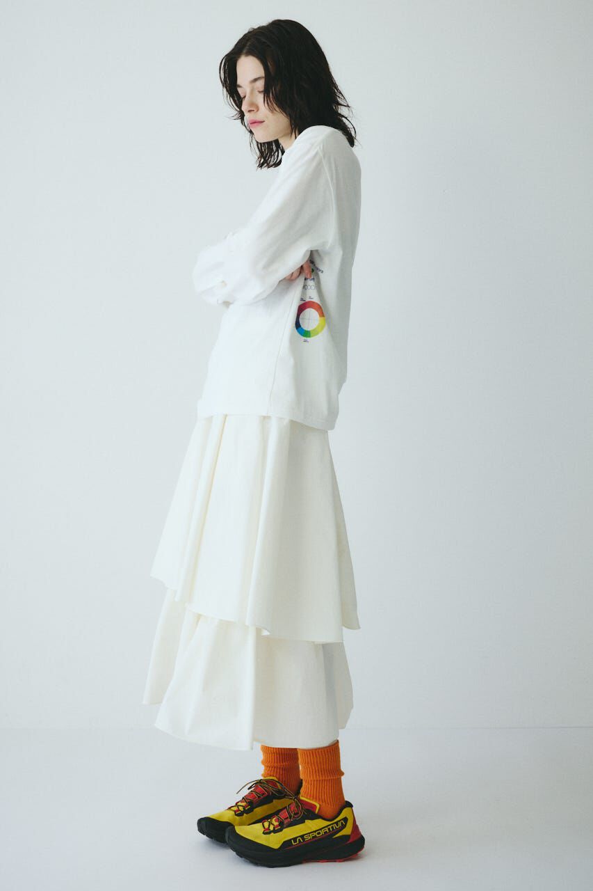 HeRIN.CYE「Side print long T-shirt」|Tシャツ・カットソー|