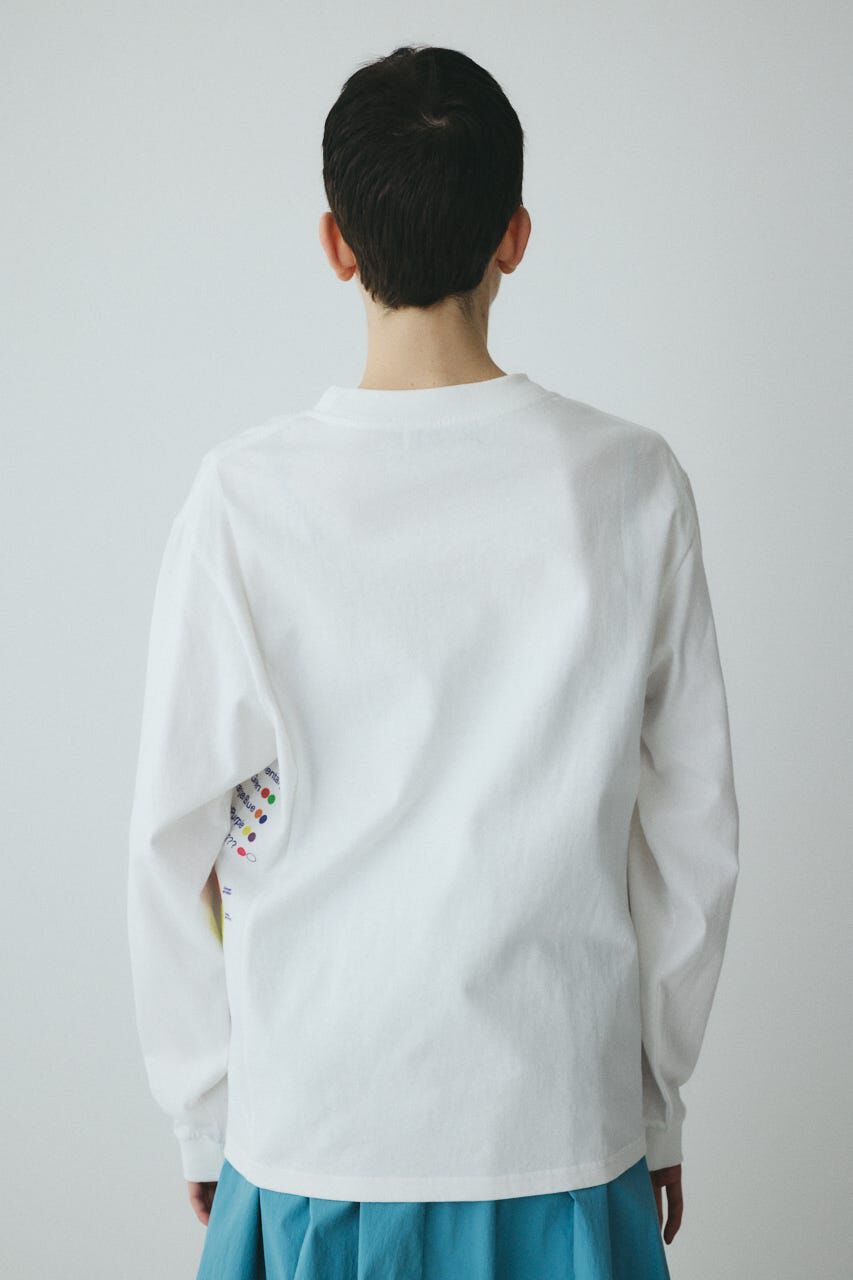 HeRIN.CYE「Side print long T-shirt」|Tシャツ・カットソー|