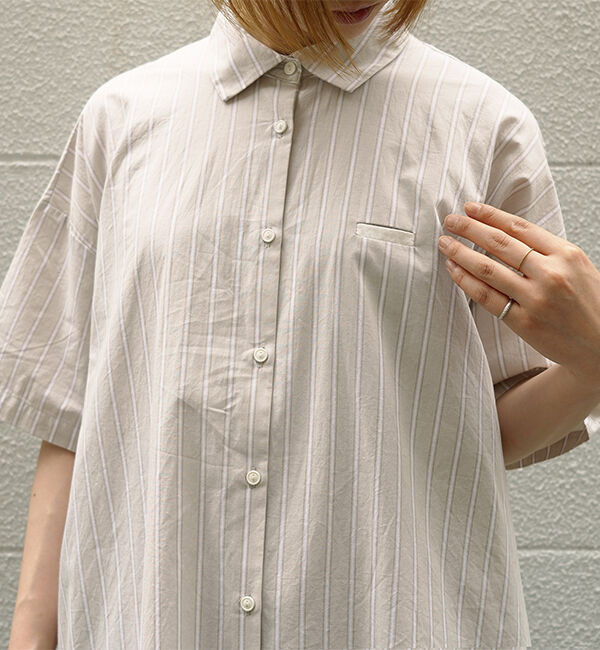 休日と詩「サニーサイドロングシャツ」|シャツ・ブラウス|