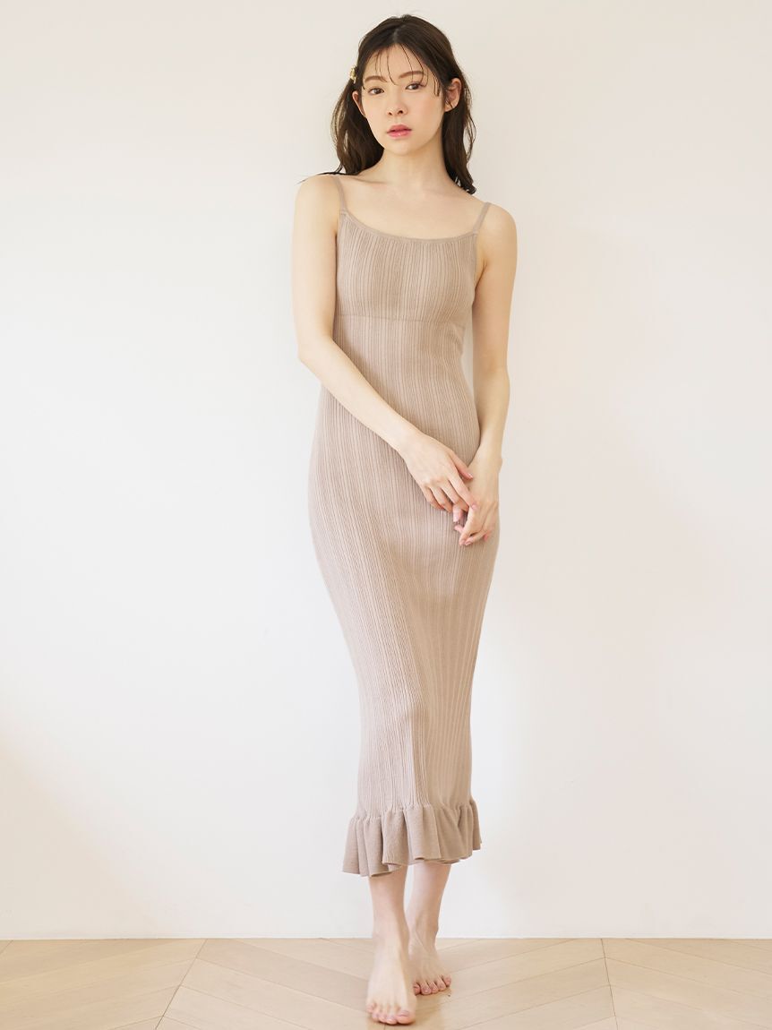 SNIDEL HOME「ランダムリブコットンニットワンピース」|ルームウェア|LBEG