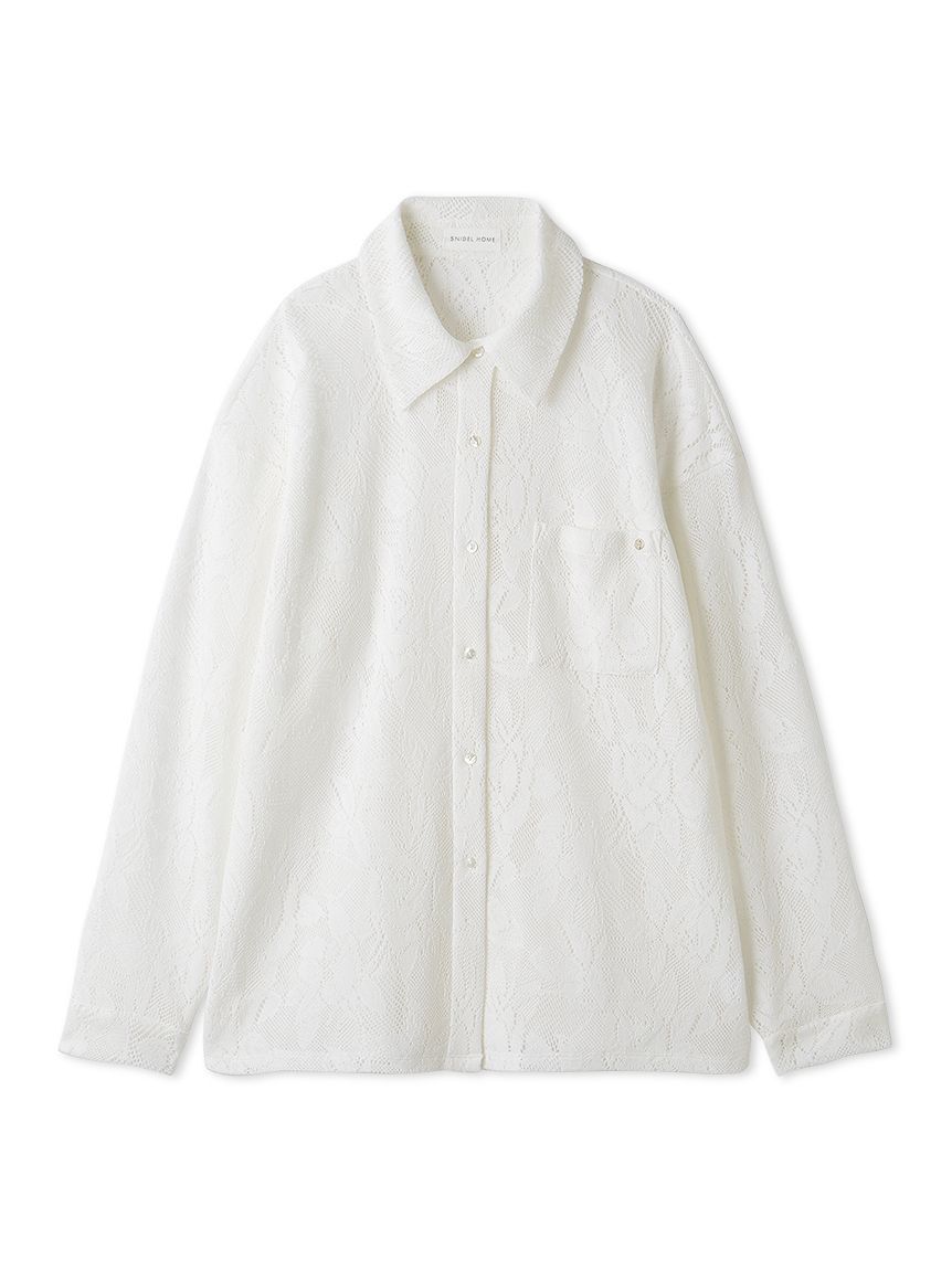 SNIDEL HOME「カーテンレースシャツ」|ルームウェア|