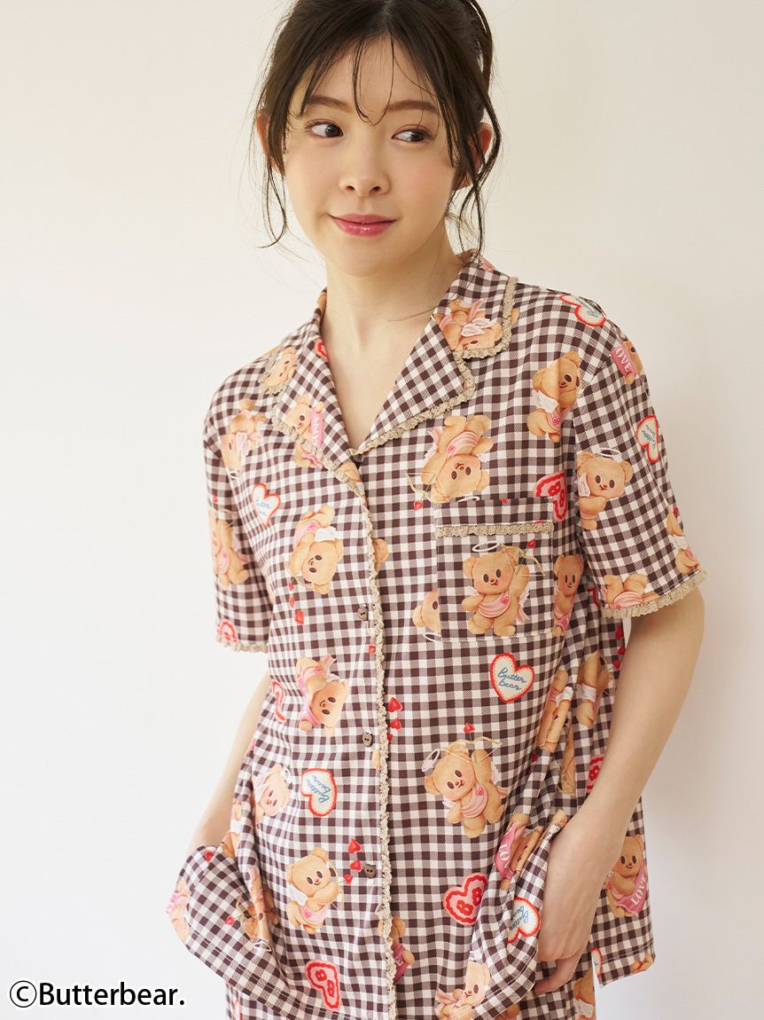 SNIDEL HOME「【BUTTERBEAR】開襟シャツ」|ルームウェア|