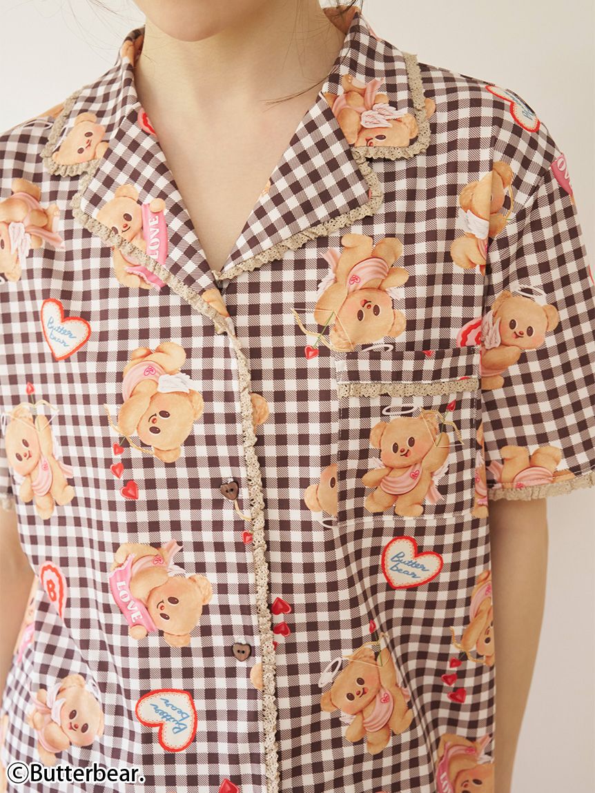SNIDEL HOME「【BUTTERBEAR】開襟シャツ」|ルームウェア|