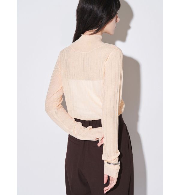 ELENDEEK「HIGH NECK SHEER RIB KT」|ニット・セーター|