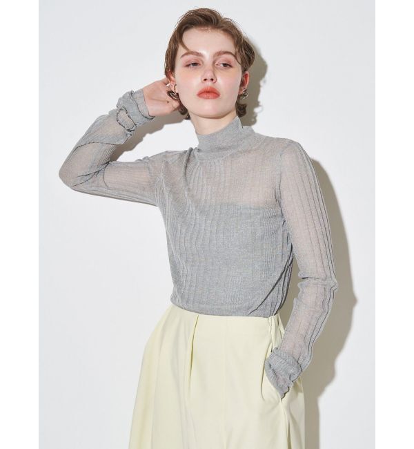 ELENDEEK「HIGH NECK SHEER RIB KT」|ニット・セーター|