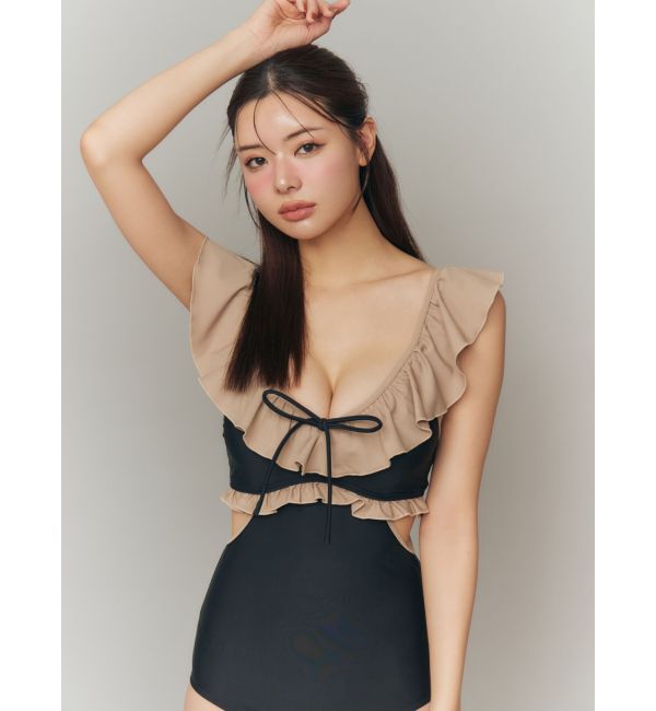 RESEXXY「【swimwear】フリルデザインワンピース」|コンビネゾン|