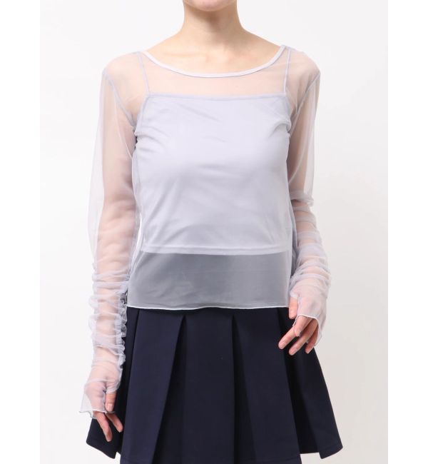 dazzlin「2wayシアートップス」|Tシャツ・カットソー|グレー