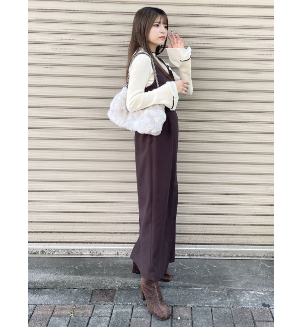 MURUA「ラメニットスクエアトゥブーツ」|ショートブーツ|