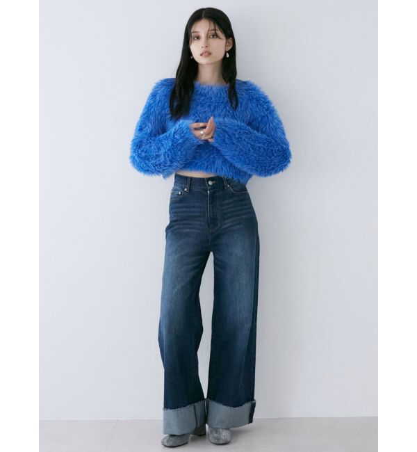 MURUA「ラメニットスクエアトゥブーツ」|ショートブーツ|